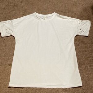 Hayden Size Medium Short Sleeved Top with Mini Cutout Details